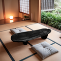 Zen Style Low Tea Table For Meditation Room Outdoor Use