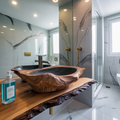 Handcrafted Solid Wood Sink For Bathroom Design Upgrade