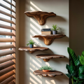 Modern Wooden Mushroom Shelf Furniture Decor For Home