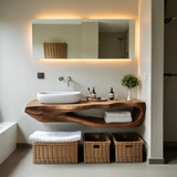 Rustic Bathroom Shelf For Industrial Bathroom Style