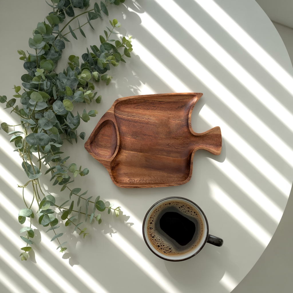 Playful Fish-Shaped Snack Tray For Breakfast Or Tea