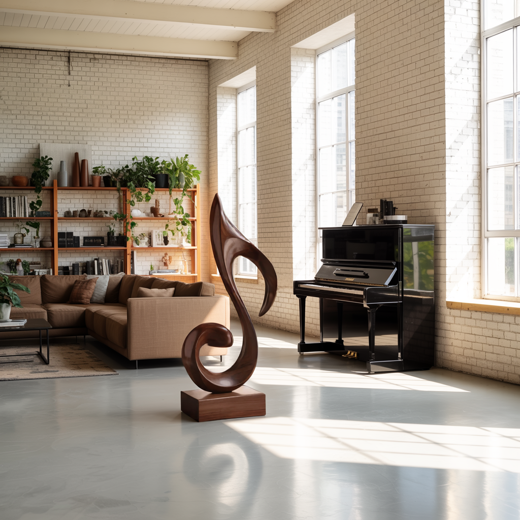 Mid Century Abstract Sculpture For Outdoor Garden Style