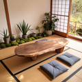 Zen Style Low Tea Table For Meditation Room Outdoor Use