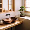 Rustic Wooden Vessel Sink For Eco Friendly Bathroom Look