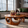 Handcrafted Wooden Coffee Table For Living Room Christmas Style