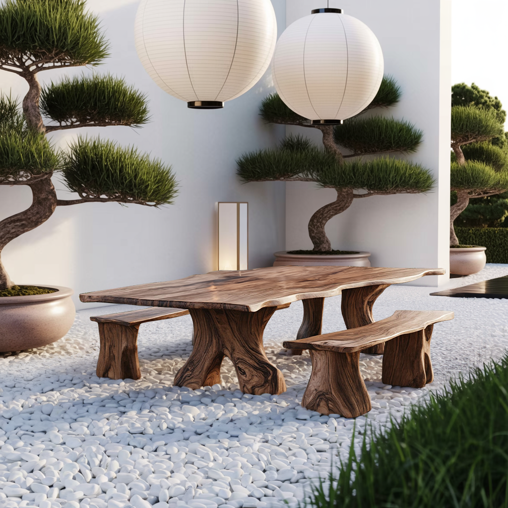 Farmhouse Wood Dining Table For Rustic Kitchen Decor