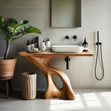 Rustic Solid Vanity For Vintage Bathroom Styling