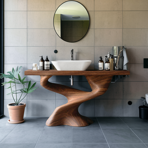 Handcrafted Solid Vanity For Unique Bathroom Design
