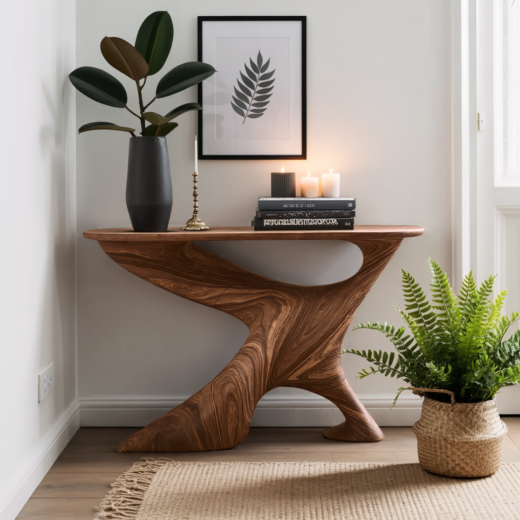 Handcrafted Foyer Table Furniture Decor