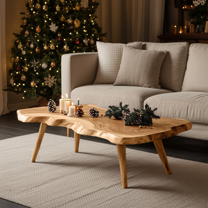 Modern Solid Wood Coffee Table For Christmas Living Room Design