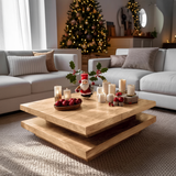 Mid Century Modern Coffee Table Solid Wood For Christmas Style