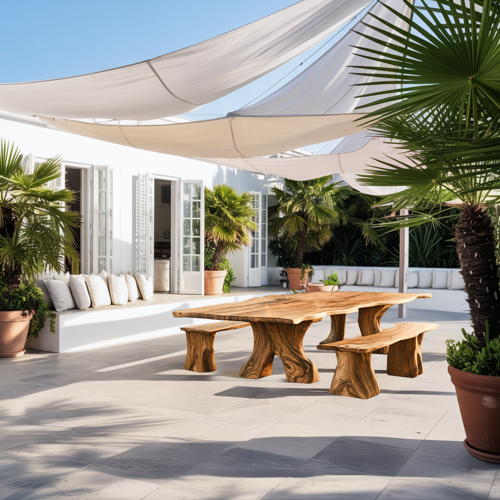 Farmhouse Wood Dining Table For Rustic Kitchen Decor