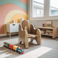 Montessori Wooden Toddler Chair For Playroom Or Minimalist Nursery