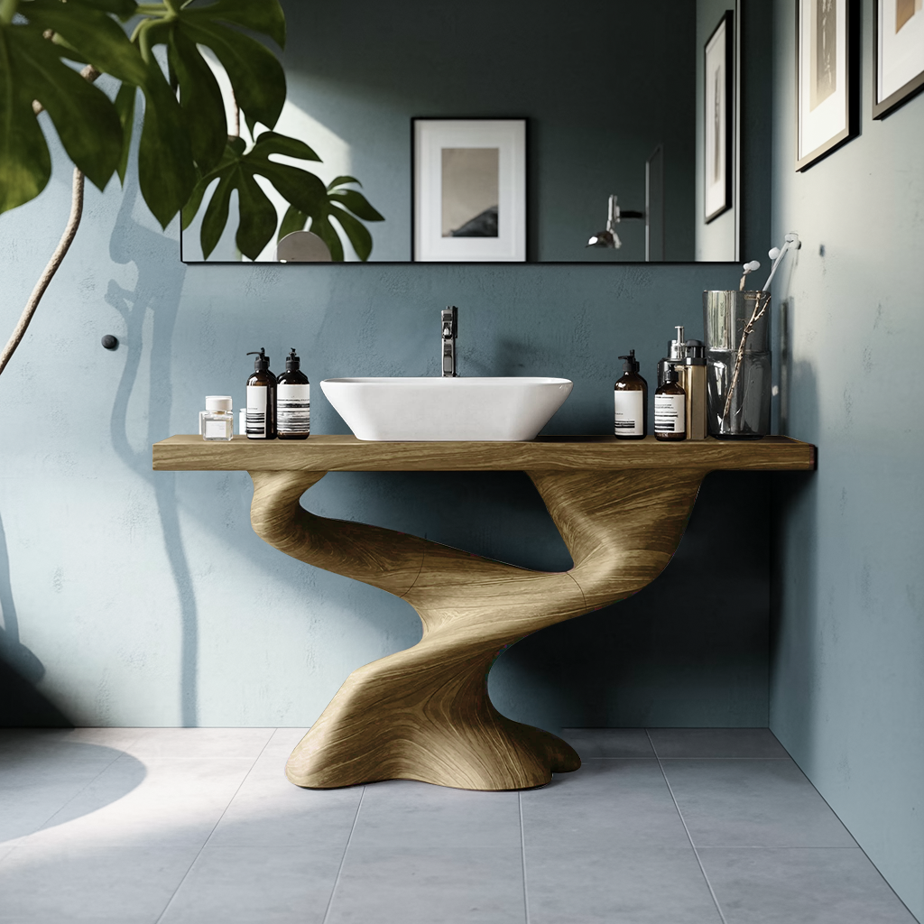 Handcrafted Solid Vanity For Unique Bathroom Design