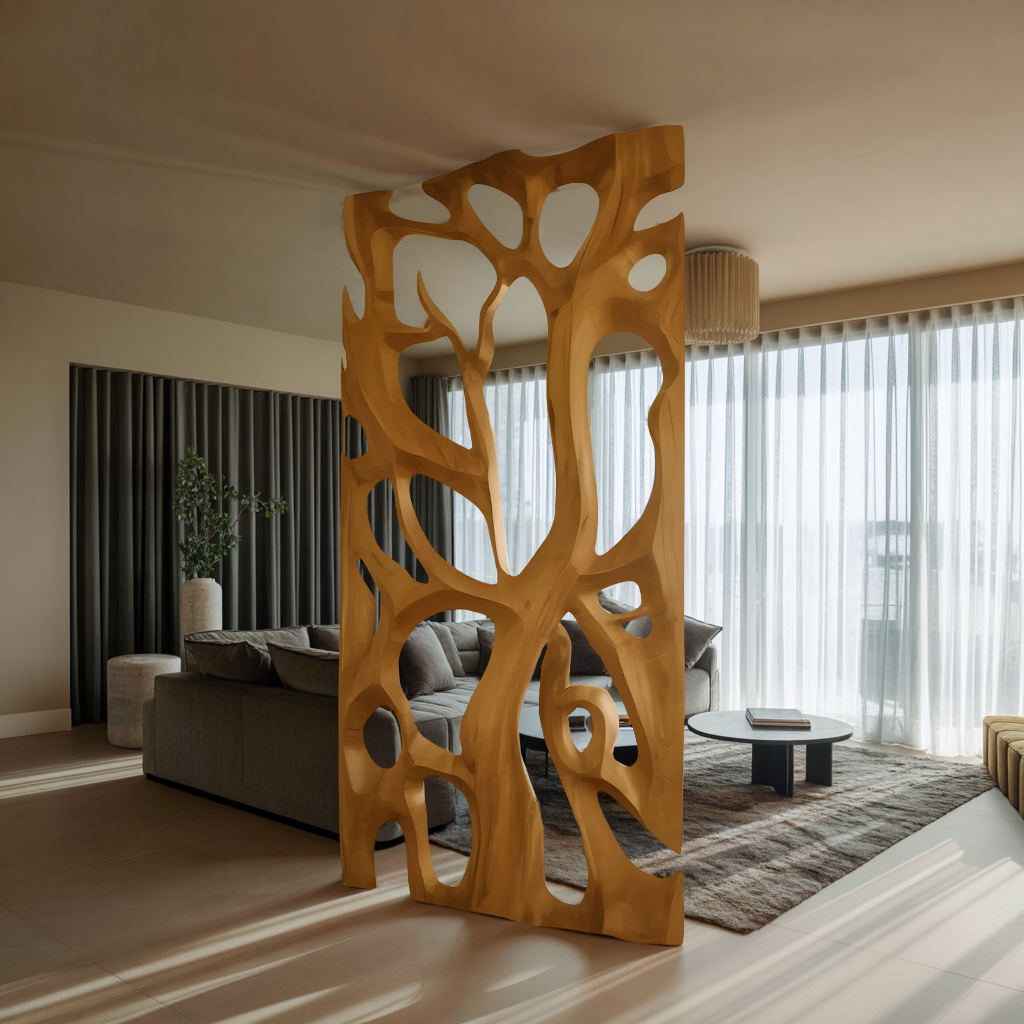 Sculptural Room Divider For Living Room Or Dining Space