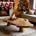 Mid Century Rustic Live Edge Coffee Table For Holiday Furniture