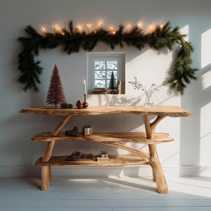 Modern Live Edge Entryway Table For Xmas Furniture Seasonal Living Room