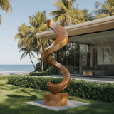 Handcrafted Wooden Sculpture For Garden Art Decor
