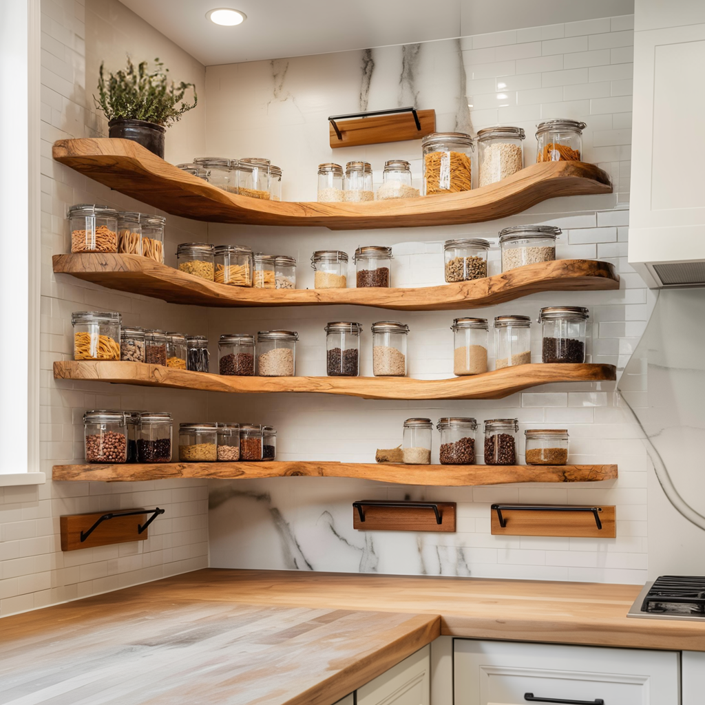 Mid Century Spice Storage Organizer For Kitchen Decor