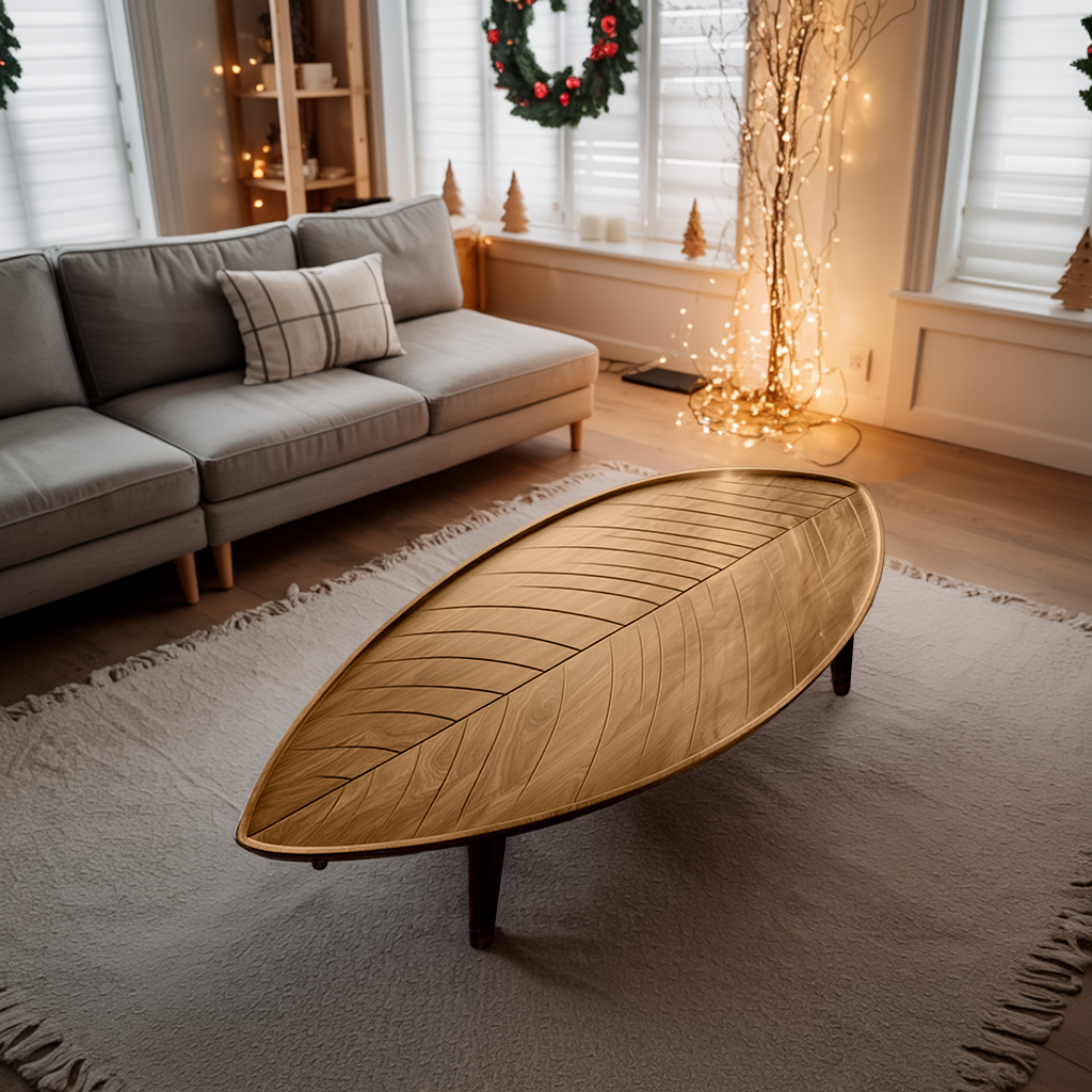 Farmhouse Wooden Coffee Table For Living Room Christmas Furniture