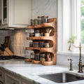 Handmade Spice Storage Rack Farmhouse Style For Kitchen