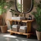 Mid Century Bathroom Cabinet For Elegant Bathroom