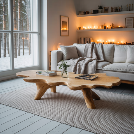 Handcrafted Low Table For Artisan Living Room