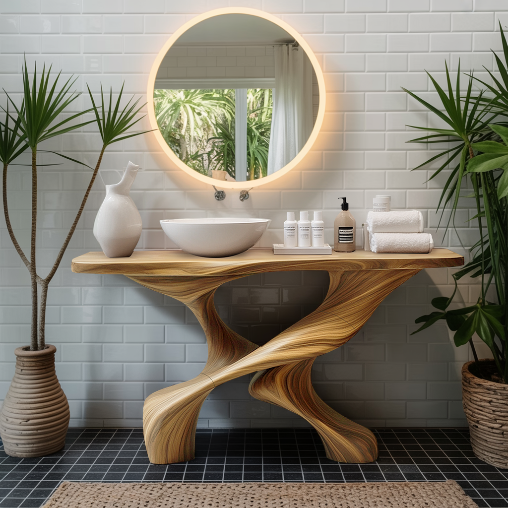Handcrafted Vanity For Elegant Bathroom Furniture