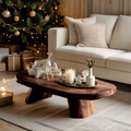 Modern Farmhouse Solid Wood Coffee Table For Holiday Entryway