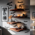 Farmhouse Wooden Floating Shelf For Furniture Decor Country Halloween Style