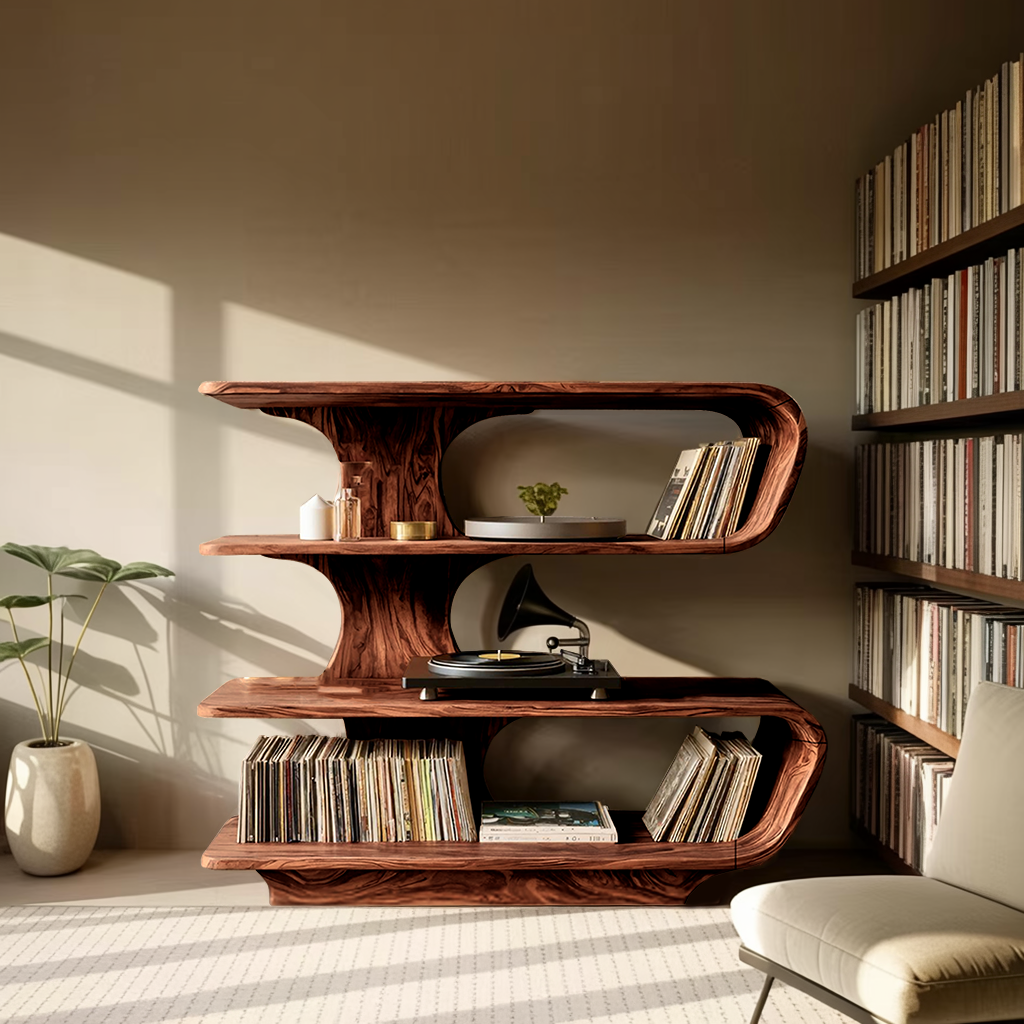 Farmhouse Vinyl Storage Console For Bedroom Decor