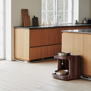 Farmhouse Wooden Feeding Stand For Small Dogs