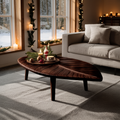 Mid Century Wooden Coffee Table For Christmas Living Room Decor