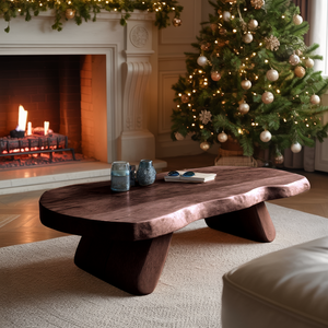 Modern Handcrafted Wooden Coffee Table For Holiday Living Room Design