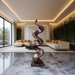 Mid Century Handmade Wood Art For Living Space