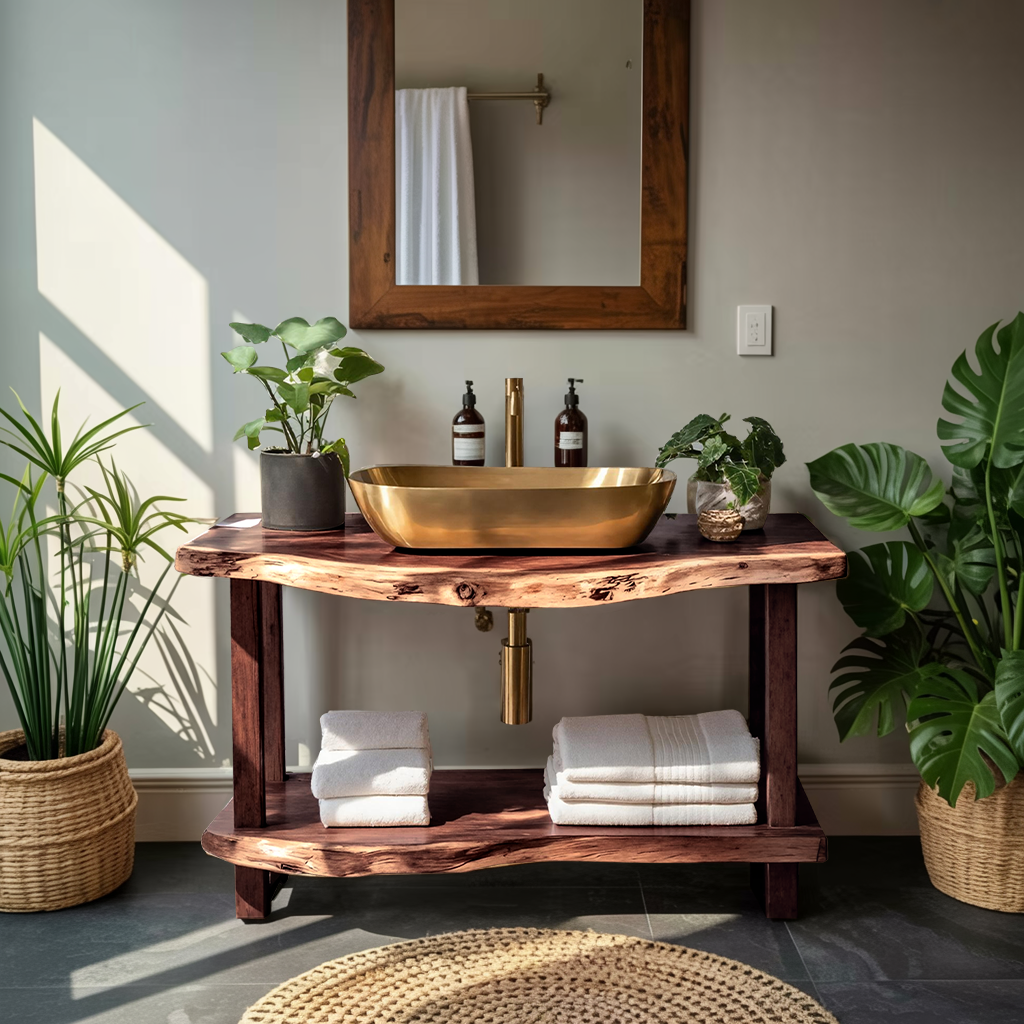 Mid Century Vanity With Storage For Bathroom Style
