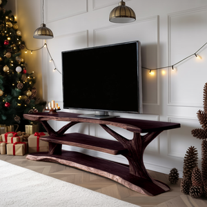 Modern Solid Wood TV Console For Festive Christmas Furniture