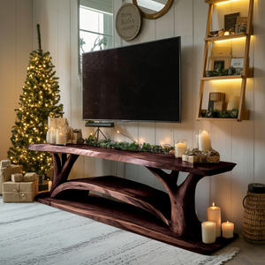 Farmhouse Solid Wood TV Console For Christmas Furniture Design