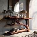 Modern Solid Wood Bathroom Vanity For Modern Rustic Furniture Decor
