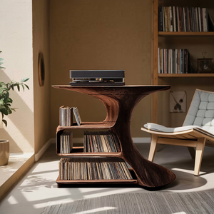 Mid Century Wooden Media Console For Bedroom Furniture