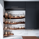 Rustic Handmade Spice Storage Rack For Kitchen Wall