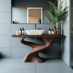 Handcrafted Solid Vanity For Unique Bathroom Design