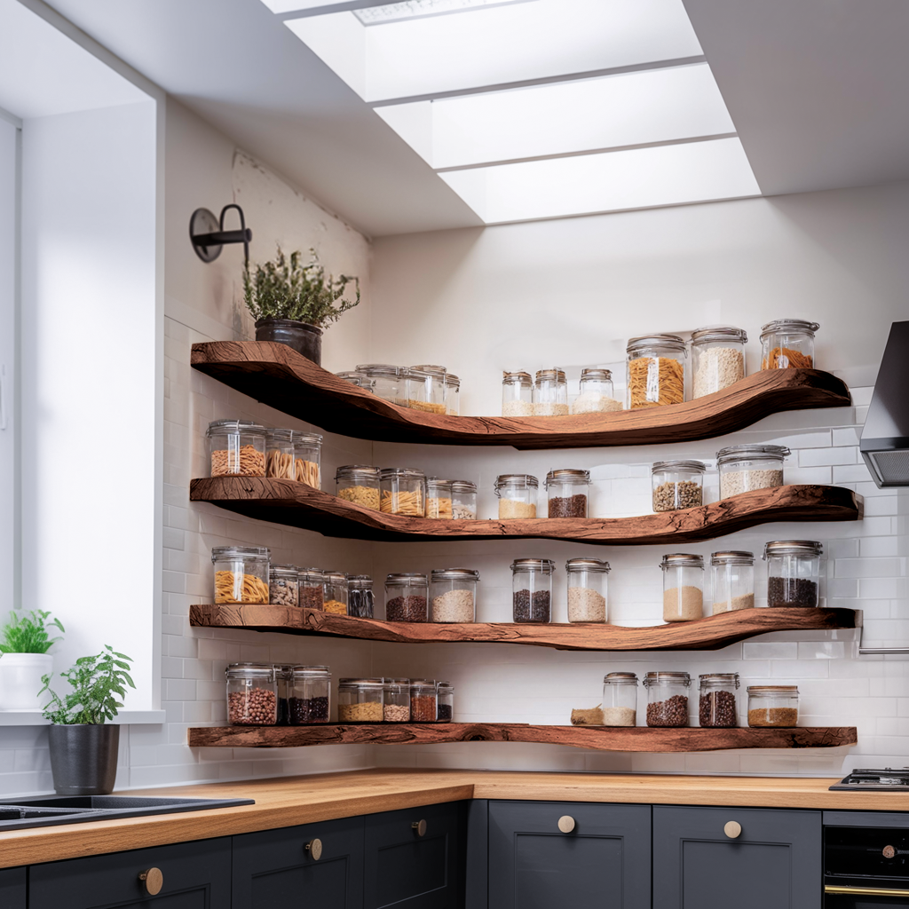 Mid Century Spice Storage Organizer For Kitchen Decor