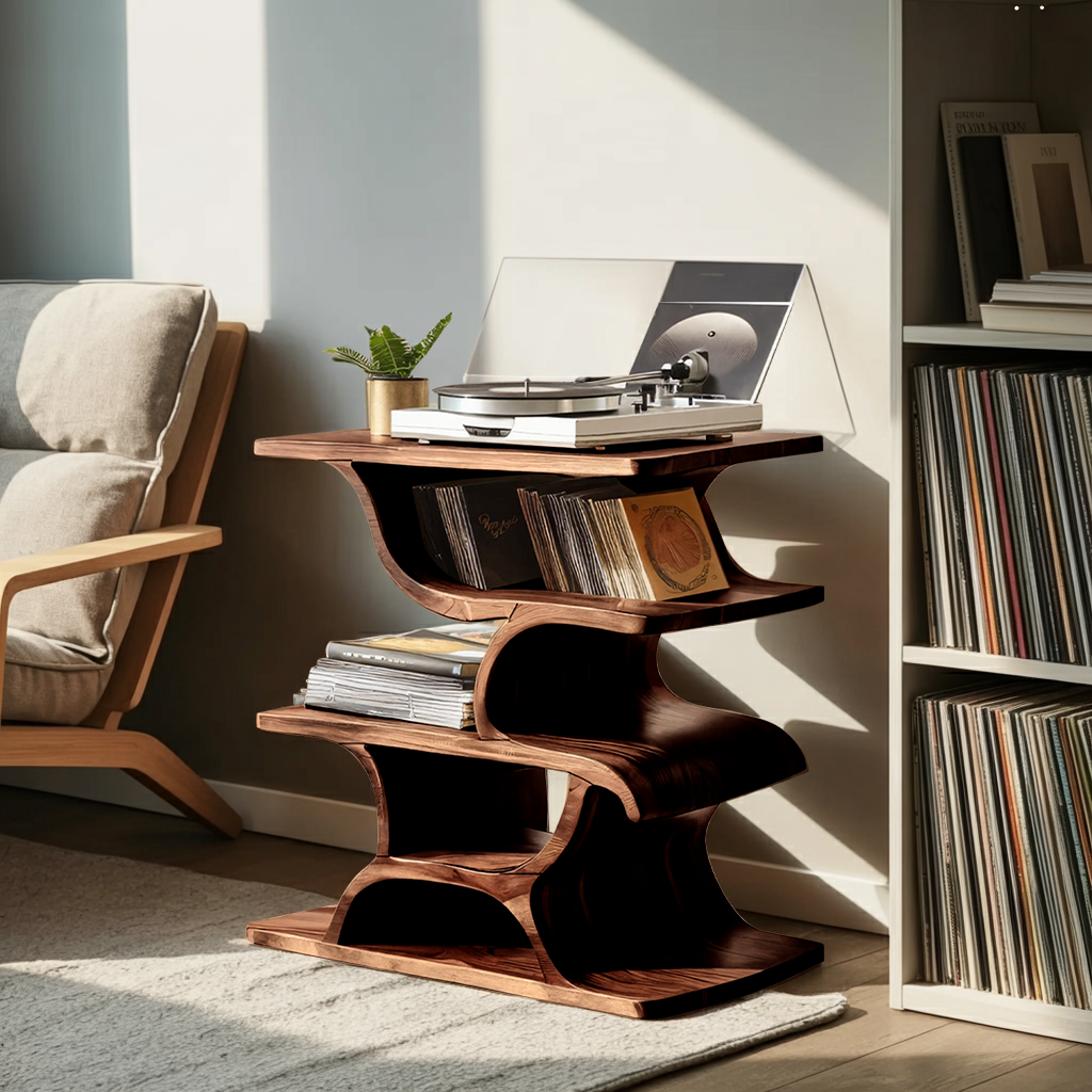 Mid Century Record Table For Stylish Furniture Decor