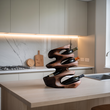 Farmhouse Wine Holder For Furniture Cozy Look Shelf