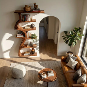 Modern Tree Wall Shelf With Branches For Living Room