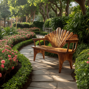 Natural Solid Wood Entryway Bench For Foyer Decor