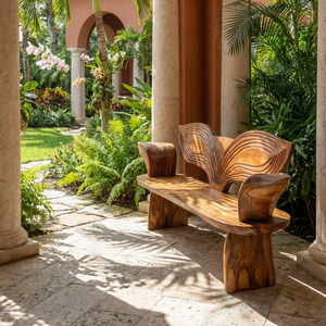 Rustic Solid Wood Entryway Bench For Hallway Furniture