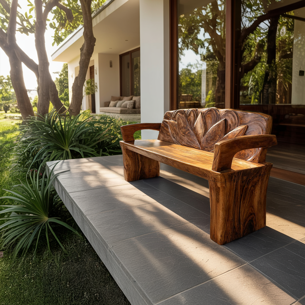 Live Edge Handmade Wood Bench For Entryway Seating Decor