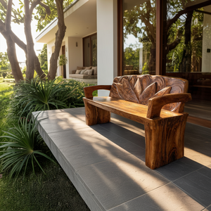 Live Edge Handmade Wood Bench For Entryway Seating Decor